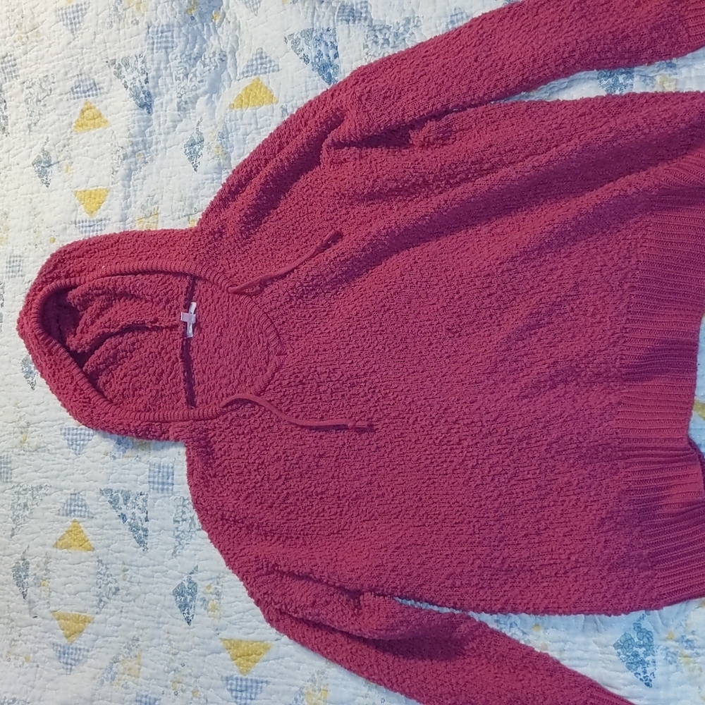 Pink hooded sweater Maurice's 3X
